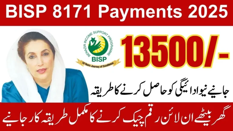 BISP 8171 Payments October 2025 – Check CNIC, Eligibility, and Dynamic Survey Guide